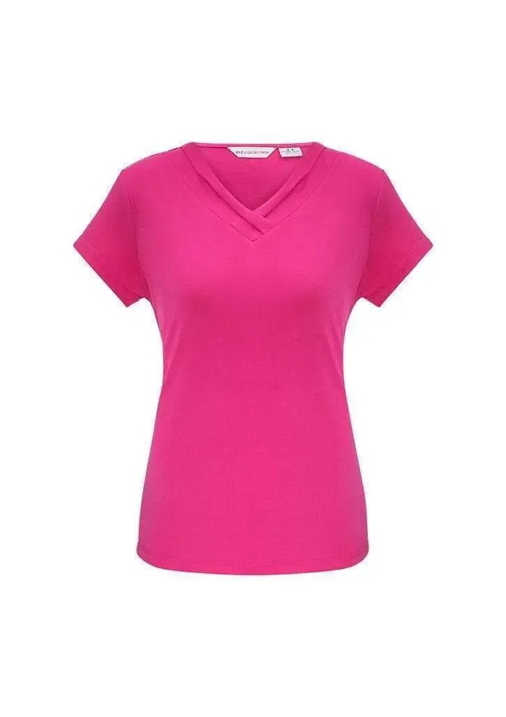 Biz Collection Corporate Wear Fuchsia / 6 Biz Collection Women’s Lana Short Sleeve Top K819ls
